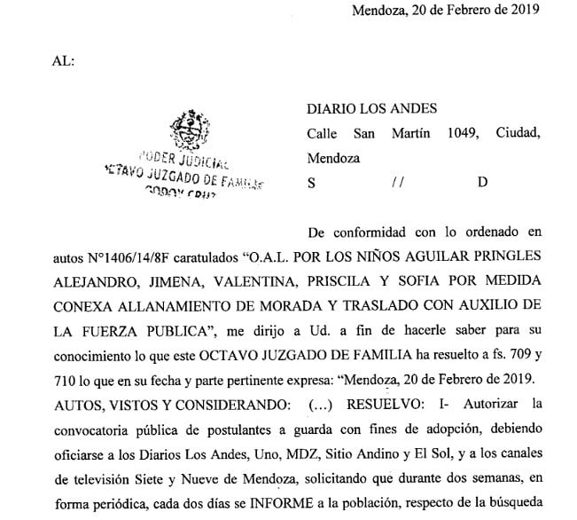 Documento oficial