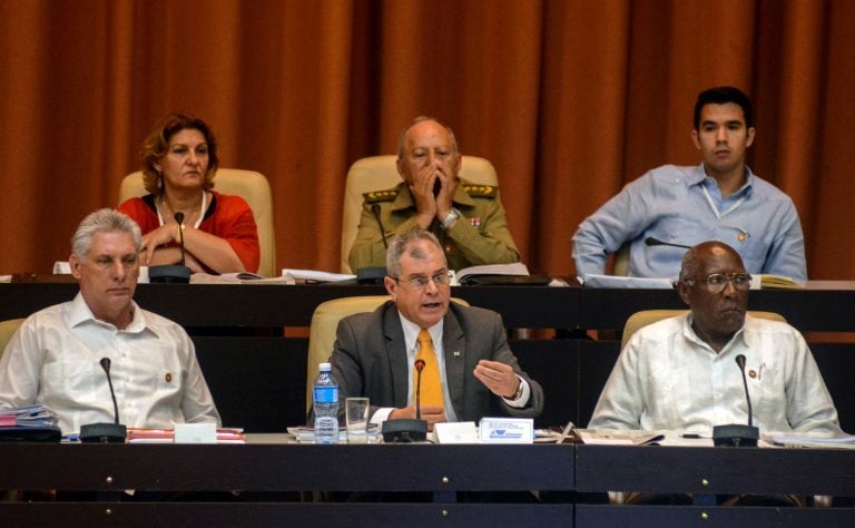 El presidente cubano Miguel Diaz-Canel