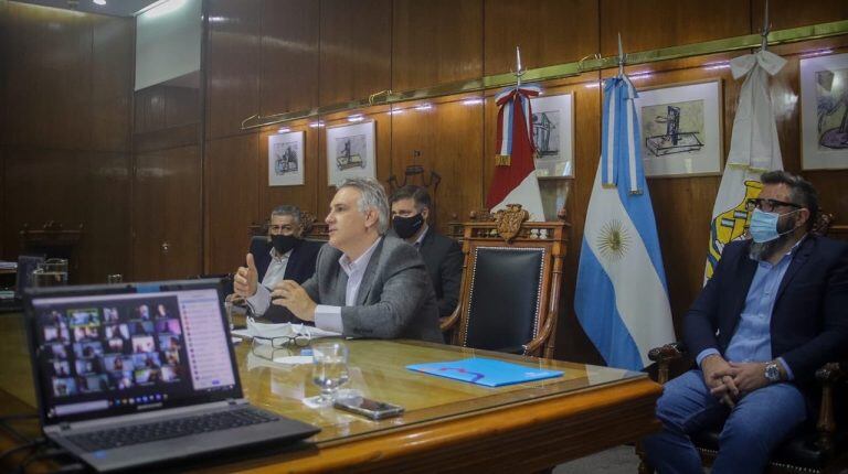 Martin Llaryora en el encuentro con organizaciones vinculadas a la discapacidad (Municipalidad de Córdoba)