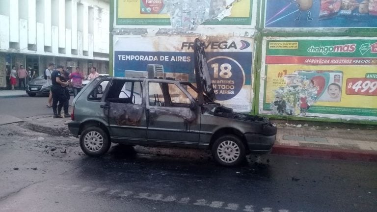 Incendio en pleno centro.