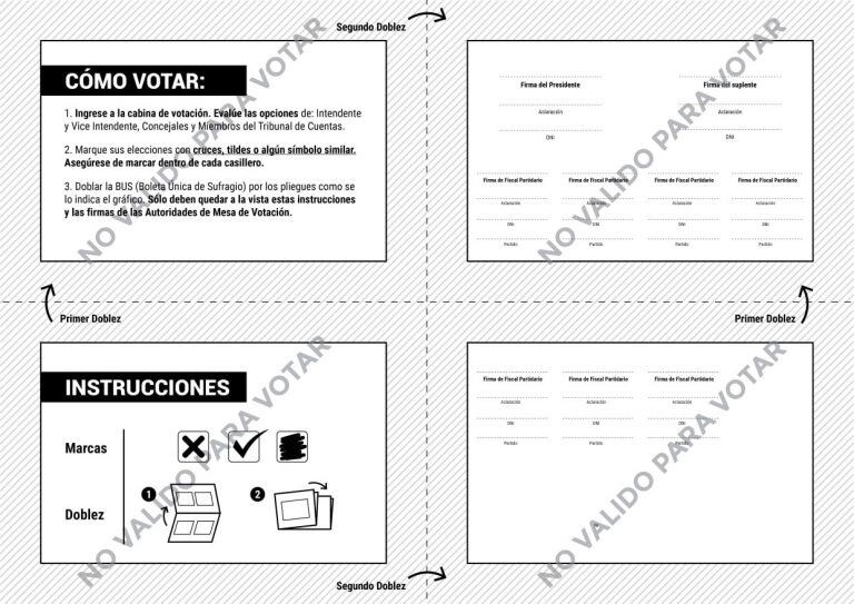 Boleta Única de Sufragio, Alta Gracia.