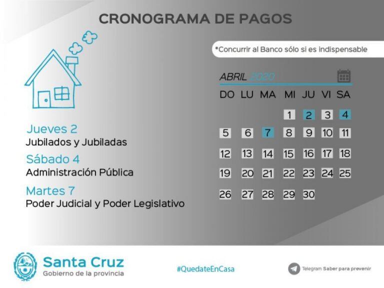 santa cruz cronograma de pagos