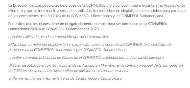 Fuente: Conmebol.