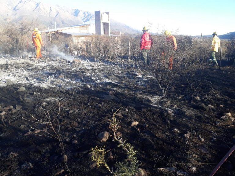 Incendio en Las Rabonas