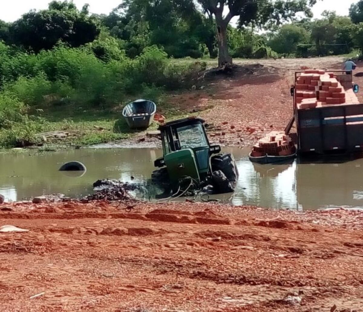 Intentaban ingresar un tractor de contrabando por el Río Pilcomayo