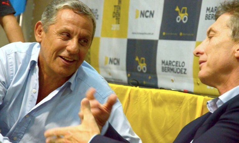 Pechi Quiroga junto a Macri (web).