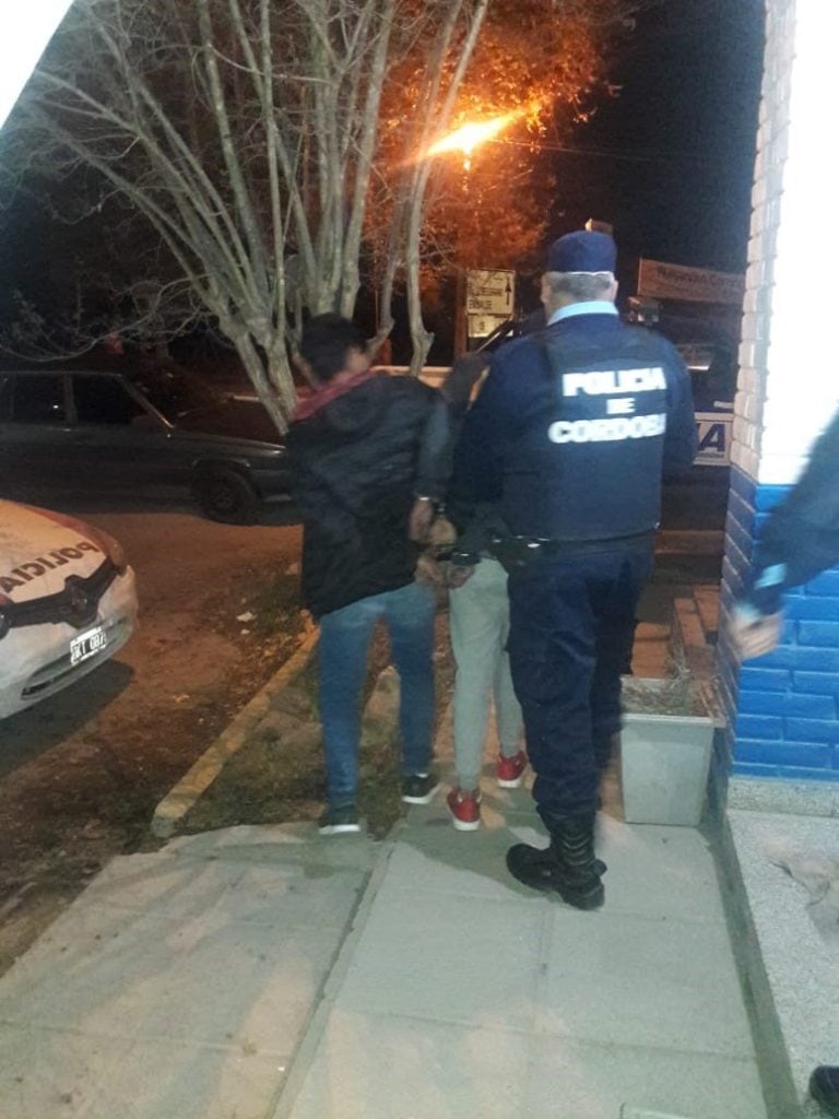 Uno de los detenidos en la localidad de Anisacate.