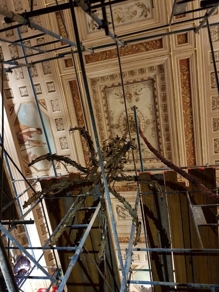 El Teatro San Martín por dentro, las obras de refacciones que se están llevando a cabo de cara al Congreso de la Lengua de 2019.