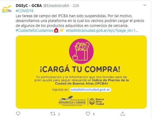 Solicitan la colaboración de consumidores porteños para el registro de precios.