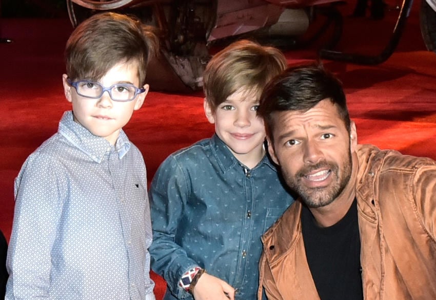 El increíble parecido de Ricky Martin y su pequeño hijo