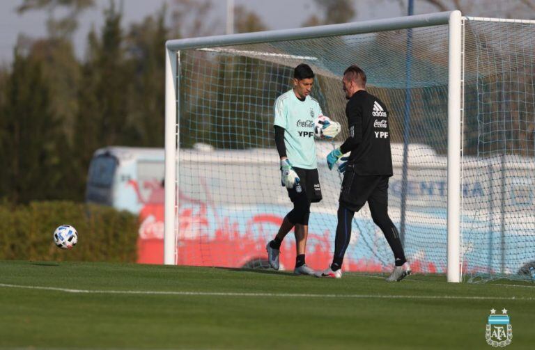 Franco Armani estará en el arco argentino para enfrentar a Ecuador. (Foto: AFA)