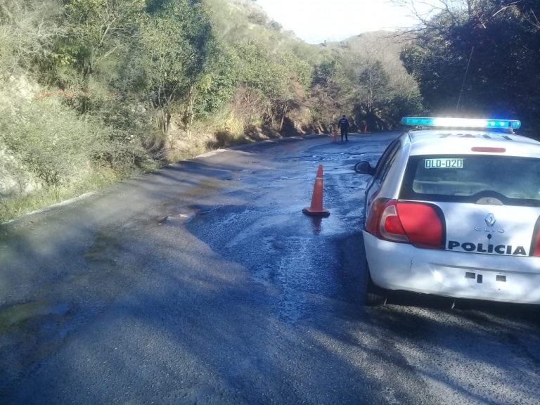 Ruta E96 congelada, Falda del Carmen.