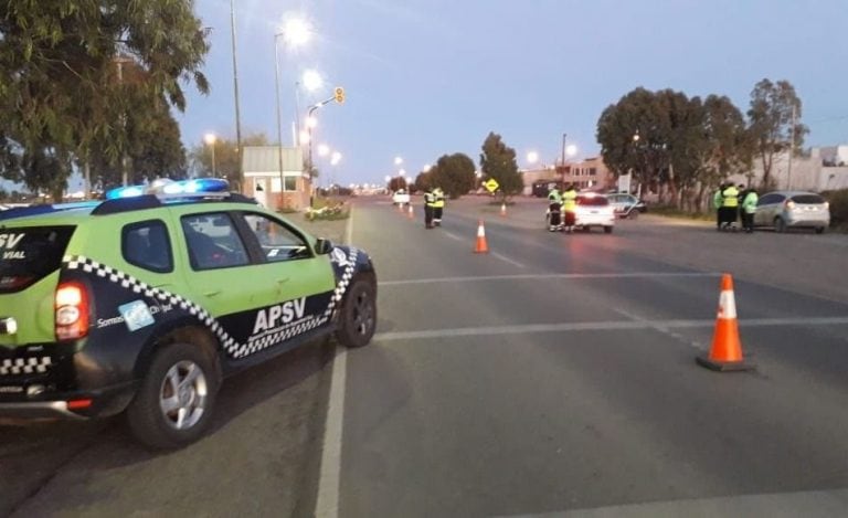 Los controles se hicieron en puntos estratégicos de la ciudad.