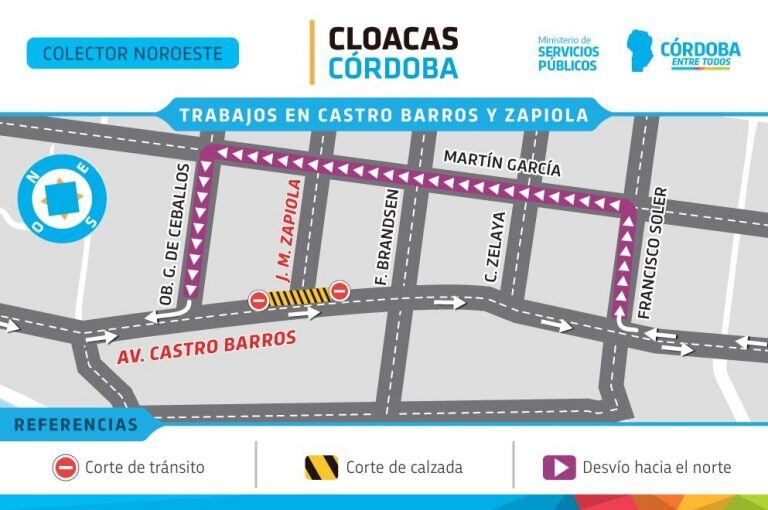 Mapa cloacas cordoba