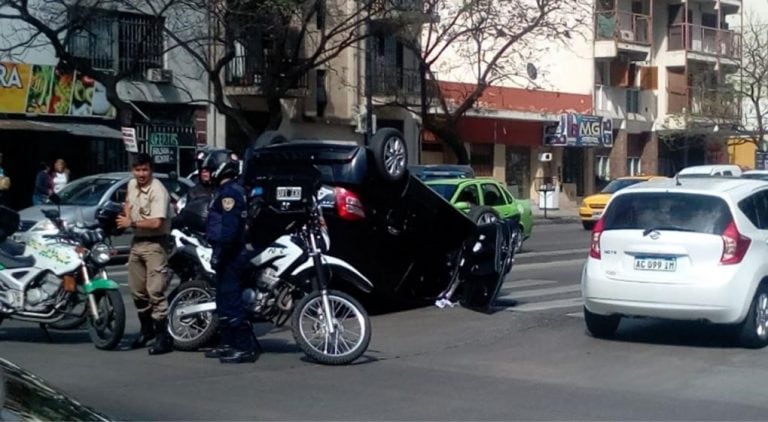 Vuelvo en bulevar San Juan.