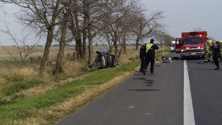 Cuatro muertos al chocar contra un árbol en la autovía 19. (La Voz de San Justo)