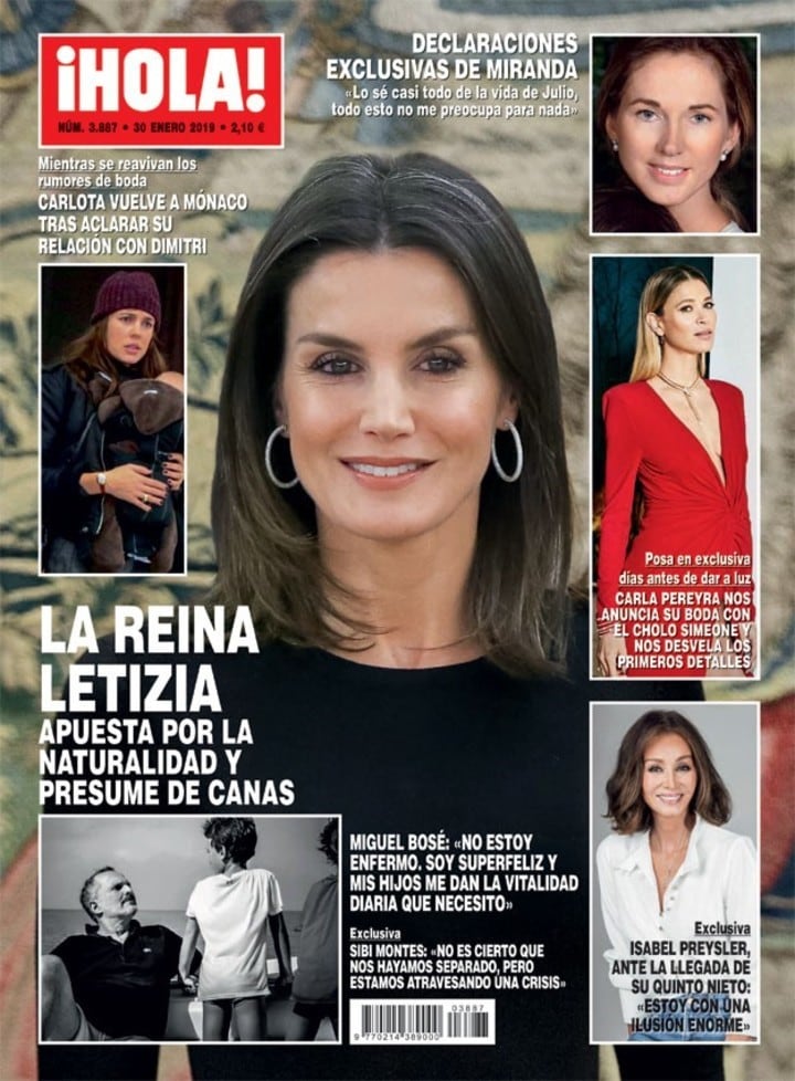 La foto que desató la polémica por las canas de Letizia.