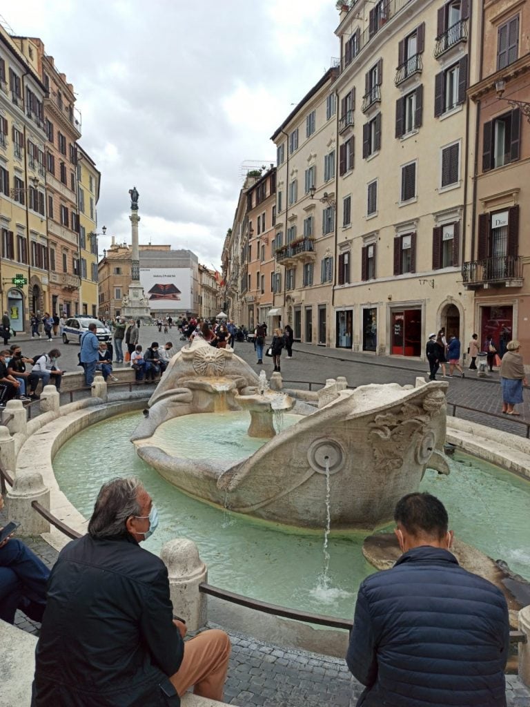 Plaza España. Fontana della Barcaccia