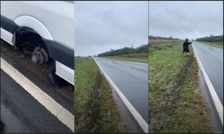 El relato de Coti y la captura haciendo dedo. Foto: Instagram.