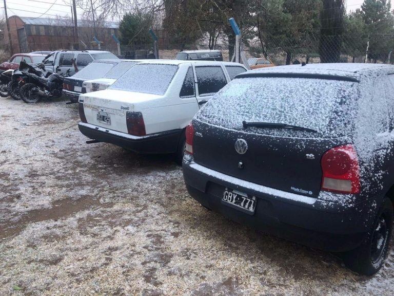 Así nevó en San Luis por segunda vez en el año.