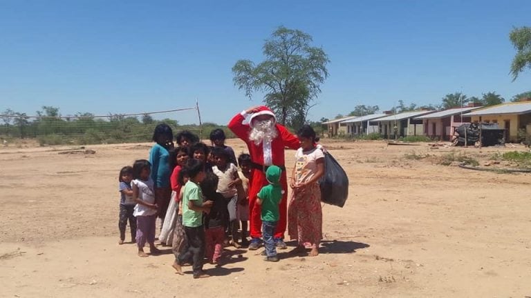 La Navidad llegó a las comunidades wichi de San Miguel y Santa Victoria Este 2 (Facebook Daniel Pereira)