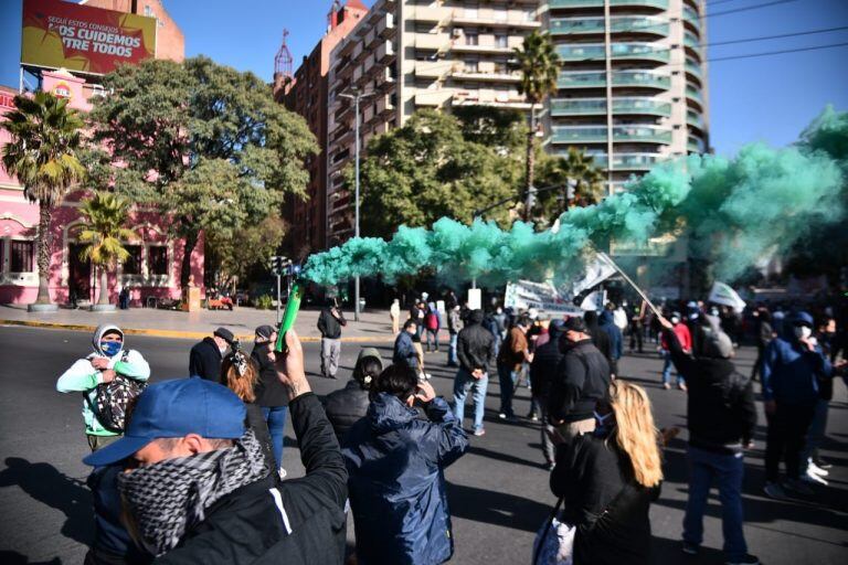 Patio Olmos, uno de los puntos de la protesta municipal.