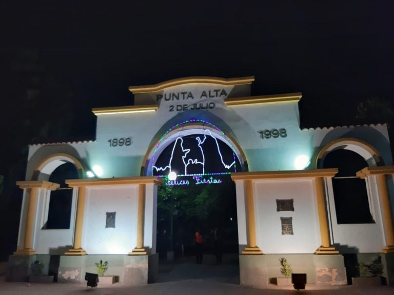 Plaza Belgrano para las fiestas en Punta Alta