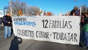 Corte en el puente Neuquén-Cipolletti de trabajadores de Expreso Argentino