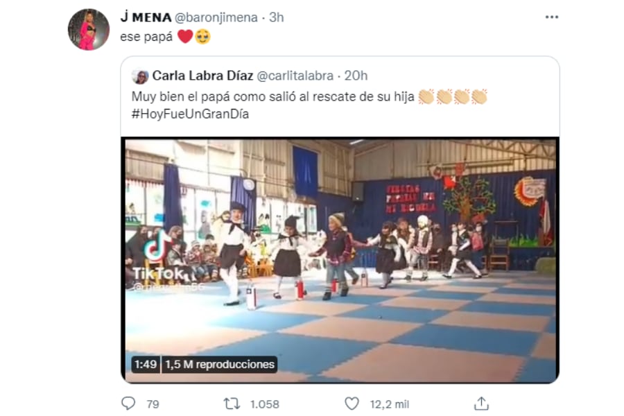 La emoción de Jimena Barón por el noble gesto que tuvo un papá con su hija.