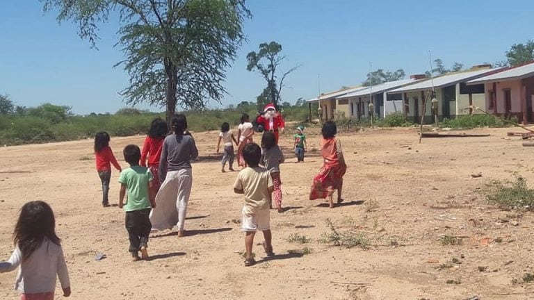 La Navidad llegó a las comunidades wichi de San Miguel y Santa Victoria Este 2 (Facebook Daniel Pereira)