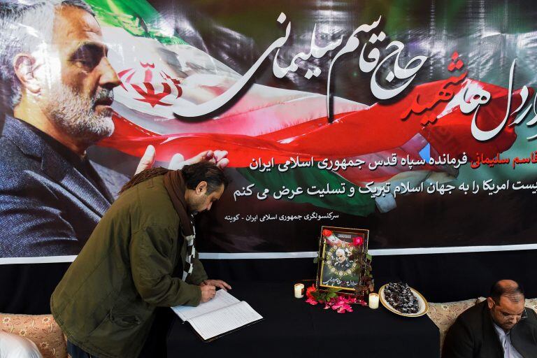 Condolencias para Qasem Soleimani (AFP)