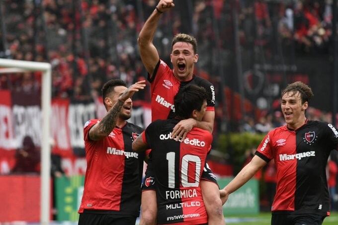 Alexis Rodríguez en el gol ante Central Córdoba de Santiago del Estero. (CANOB)