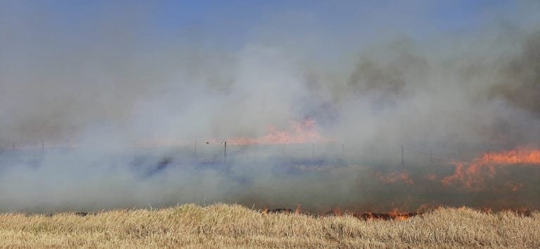 Jeremias Sueldo, bombero de Arroyito que quedó encerrado entre las llamas