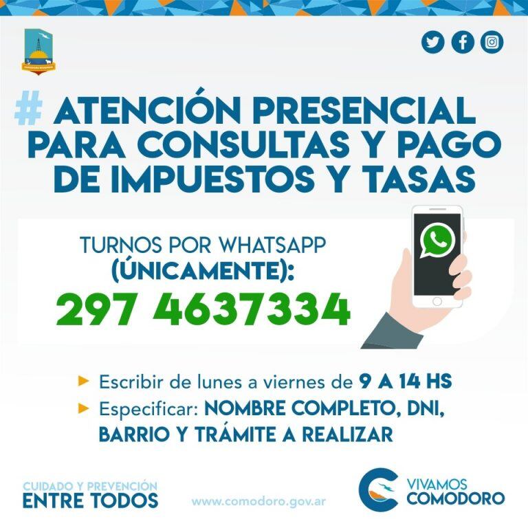 Whatsapp para turnos