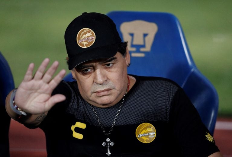 Diego Maradona no perdonó a nadie luego de la derrota de Argentina 3-1 ante Venezuela (Foto: AP Photo/Rebecca Blackwell)