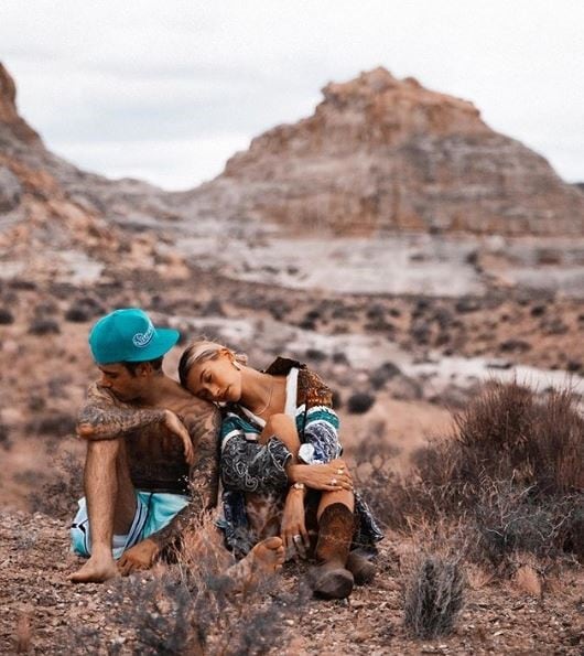 Hailey y Justin, de vacaciones. (Instagram/@haileybieber)