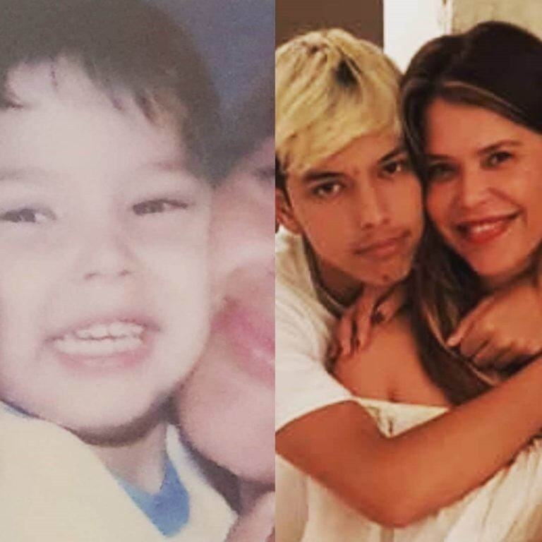 Nazarena Vélez y su hijo Gonzalo "Chyno" Agostini, fruto de su relación pasada con Daniel Agostini (Foto: Instagram/ nazarenavelez)