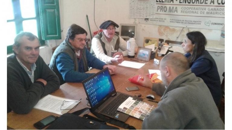 Representantes de las cooperativas ovinas estuvieron presentes en la reunión (Gobierno de La Pampa)