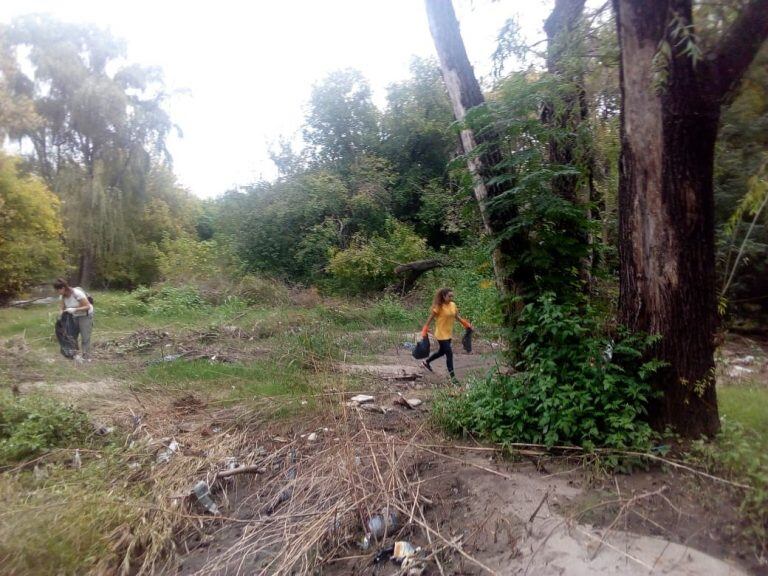 Limpieza en el Río Suquía