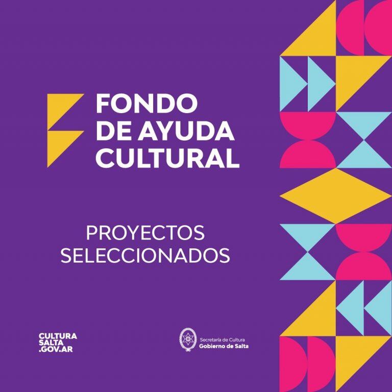 Ya están los seleccionados del Fondo de Ayuda Cultural (Cultura Salta)