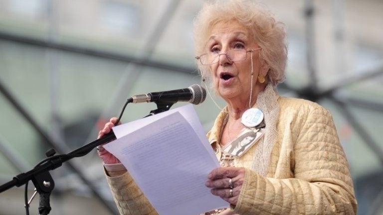 Estela de Carlotto, presidenta de Abuelas de Plaza de Mayo