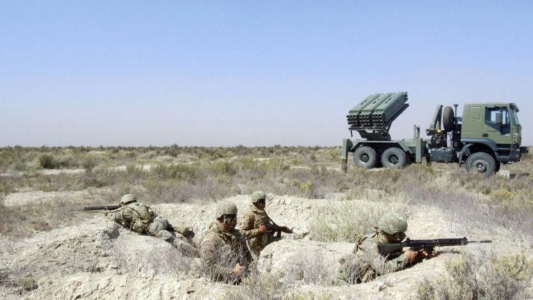 Entrenamiento en Pampa de las Salinas en el 2018. Foto: Infobae