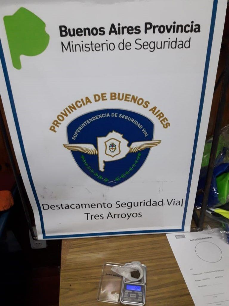 Marihuana secuestrada en Tres Arroyos