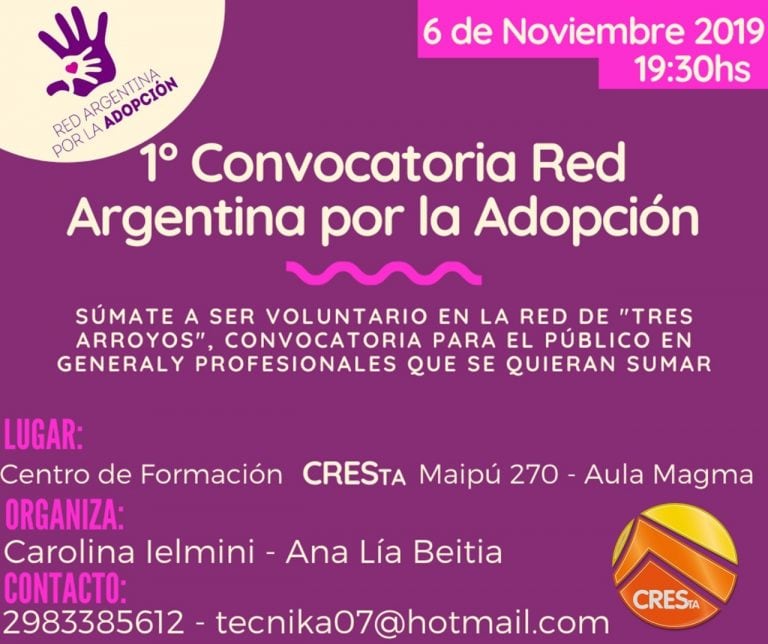 Red para la Adopción Tres Arroyos (prensa)