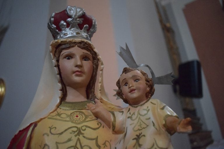 Figura en la iglesia del Rosario de Villa Tulumba, Córdoba.