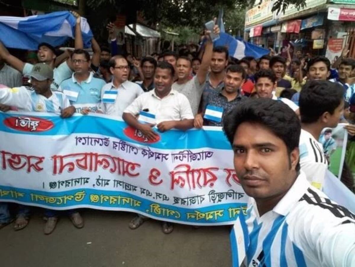 El sorprendente festejo por el triunfo argentino ante Nigeria en Bangladesh