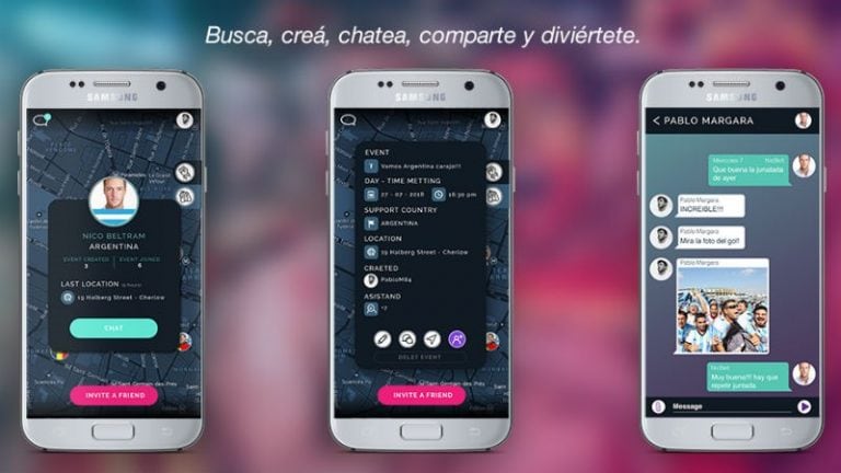 Se puede chatear entre quienes usen la app.