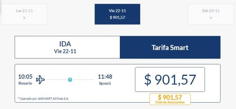 Nuevas rutas aéreas que ofrece Jetsmart con precios promocionales. (Captura Jetsmart)