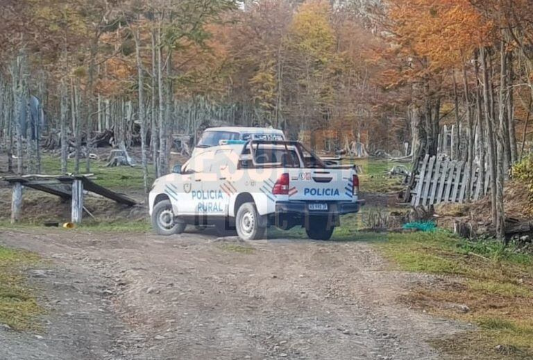 Allanaron una chacra en Tolhuin por una denuncia de presunto maltrato animal. (Foto: Resumen Policial)