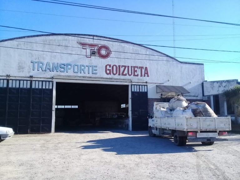 Transporte Goizueta en su actual ubicación de Av Caseros al 1300